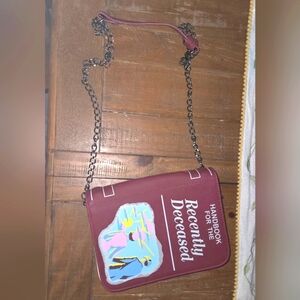 Beetlejuice Handbook for the Recently Deceased Crossbody Bag Purse